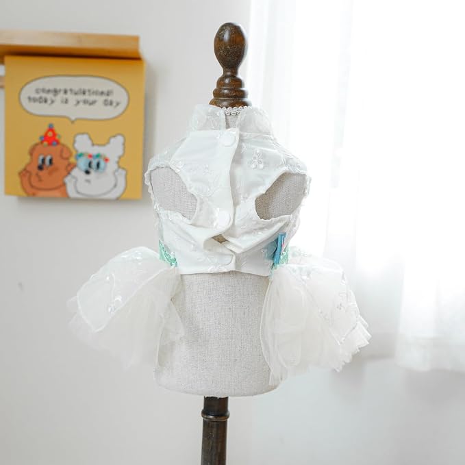 Fashion Sweet Puppy Dog Blingbling Princess Skirt Pet Dog Lace Cake Camisole - Image 3