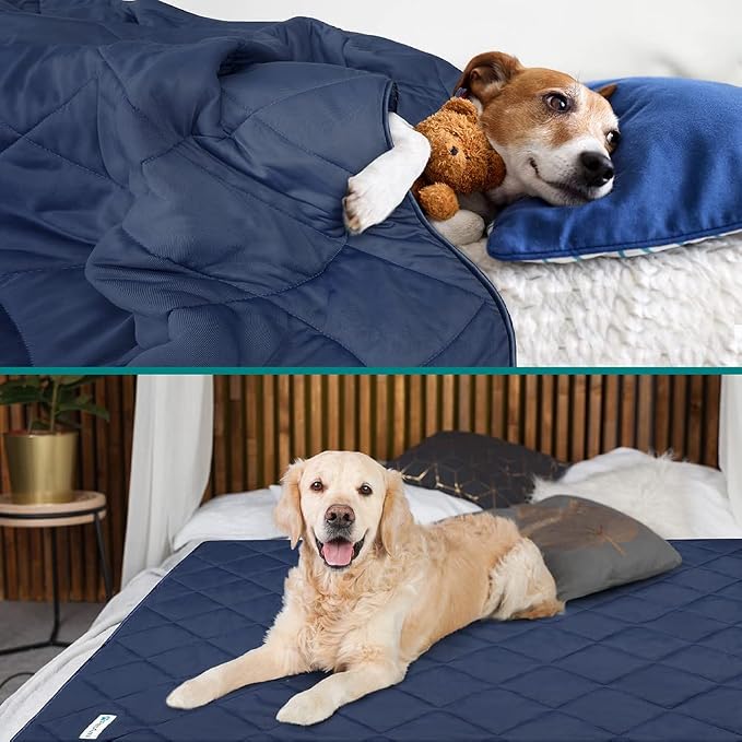 PetAmi Premium Cooling Dog Blanket | Lightweight Fluffy Pet Throw Blanket Bed - Image 3