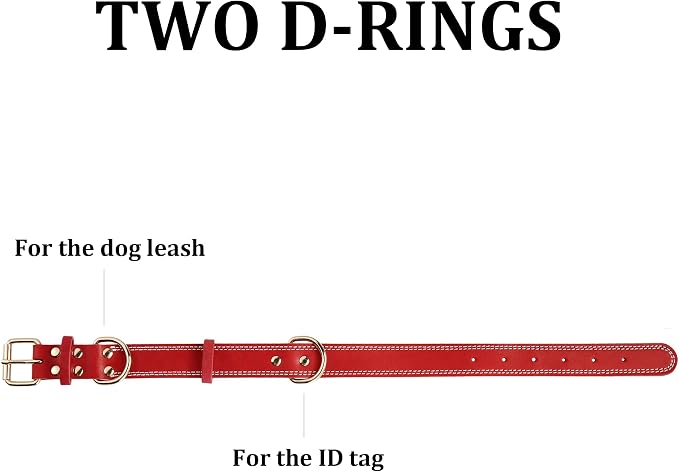 Dog Collar, Genuine Leather Dog Collar, Heavy Duty Dog Collar - Image 5