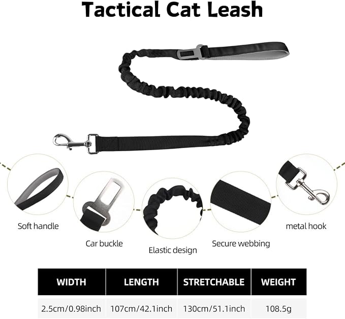 Cat Harness and Leash Set for Walking Escape Proof Adjustable Reflective Large - Image 3