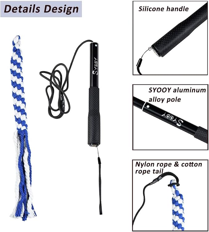 Flirt Pole for Dogs, Interactive Teaser Wand - Image 4