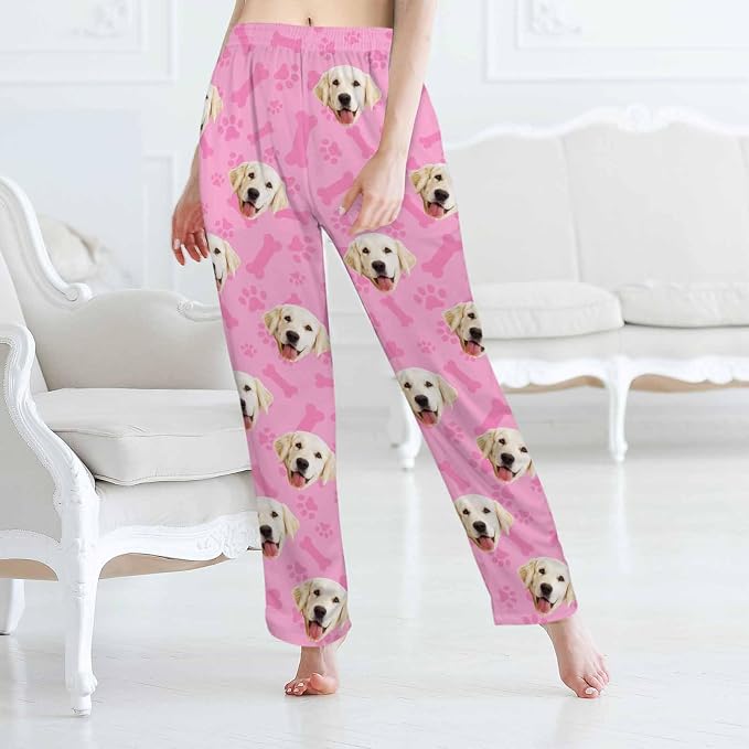 MyPupSocks Customized Face Pajamas Pants Sleep Bottoms - Image 4