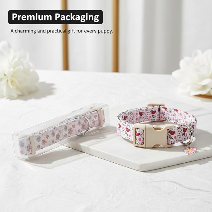 Pink Dog Collar, Girl Dog Collar - Image 7