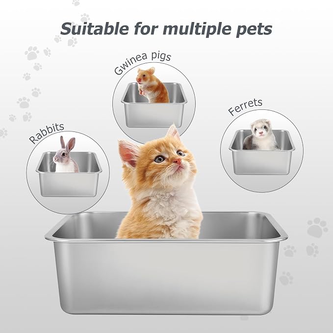 Stainless Steel Cat Litter Box - Image 2