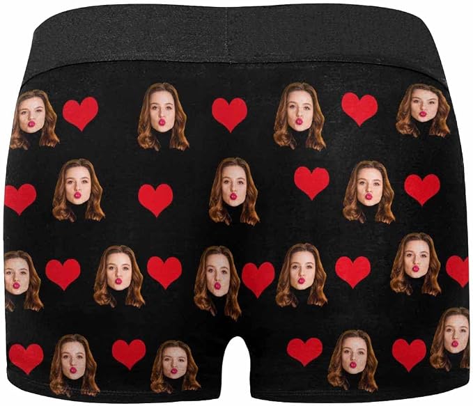 M YESCUSTOM Custom Faces Funny Short Briefs Gift - Image 7