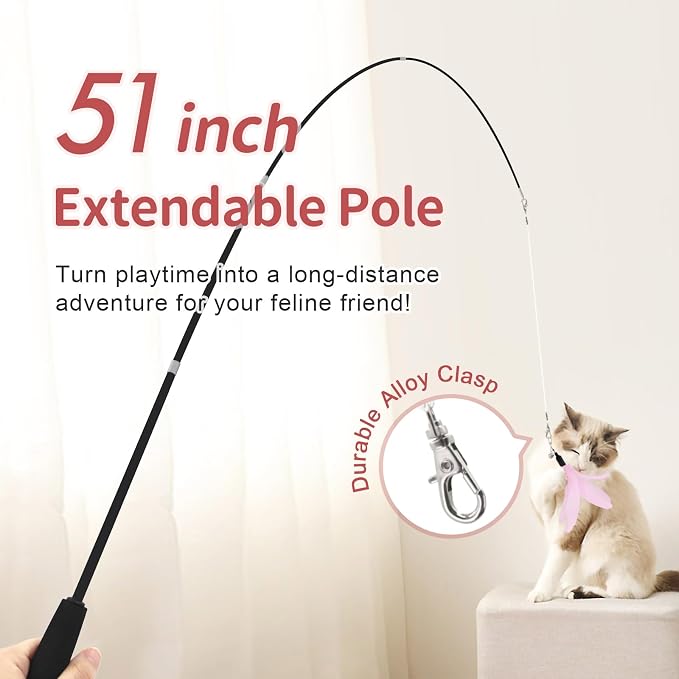 SONGWAY Cat Wand Toys for Indoor Cats - Image 6