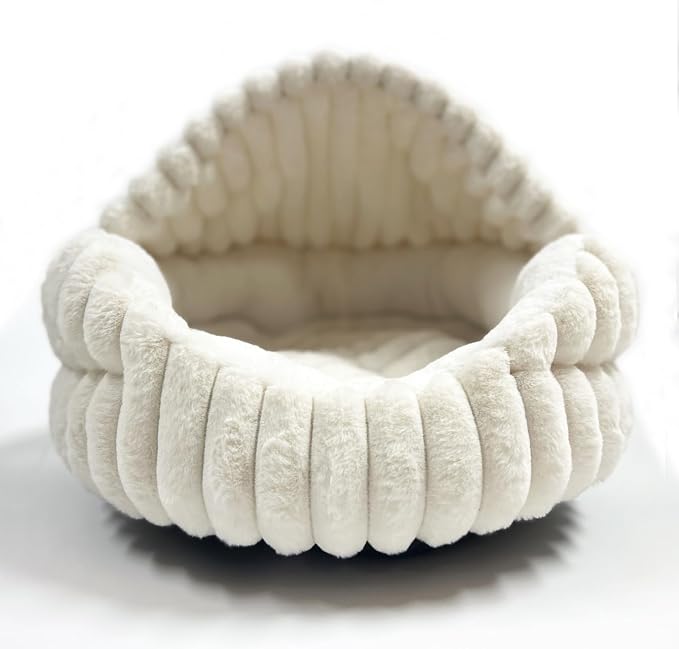 Hooded Cat Beds for Indoor Cats，Cozy Dog Cave Bed, Cozy Nook Dog Bed for Small by FORMYCATIE
