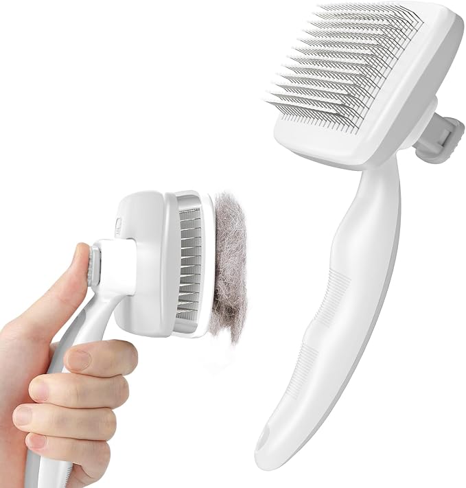 Pecute Self-Cleaning Slicker Brush by pecute