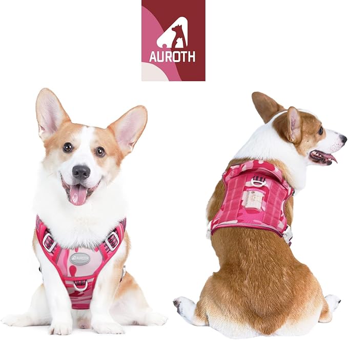 Auroth Tactical Pet Harness for Small Medium Large Dogs No Pull Adjustable - Image 2