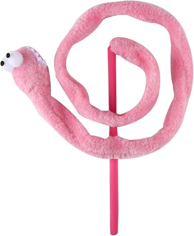 Cat Toy Snake, Serpentine Mint Cat Teasing Stick Enhance Bond - Image 3