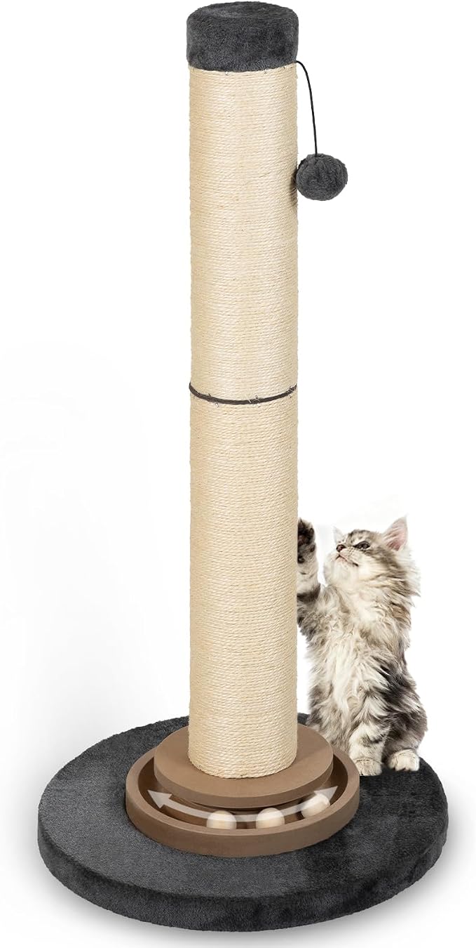 Heavy Duty Cat Scratching Post, 35 Inch Tall Cat Scratcher Cat Tree Tower by Unknown