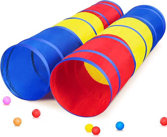 PigPigPen Kids Tunnel for Toddlers, Pop Up Play Tunnel Tent for Babies or Dogs by PigPigPen