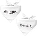 Biggie and Smalls Matching 90's Hip Hop Dog Bandana 2 Pack GB by TeesTails
