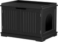Zeny Cat Litter Box Enclosure, Wooden Cabinet by ZENY