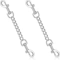 YUEPET 2 Pack 8.3 Inches Metal Dog Collar Safety Clips Heavy Duty Duble Ended by YUEPET