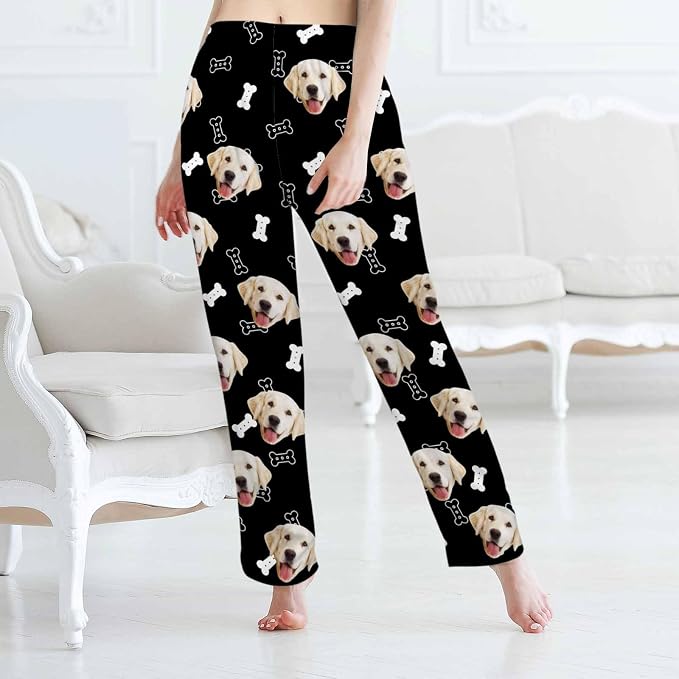 MyPupSocks Customized Face Pajamas Pants Sleep Bottoms - Image 4