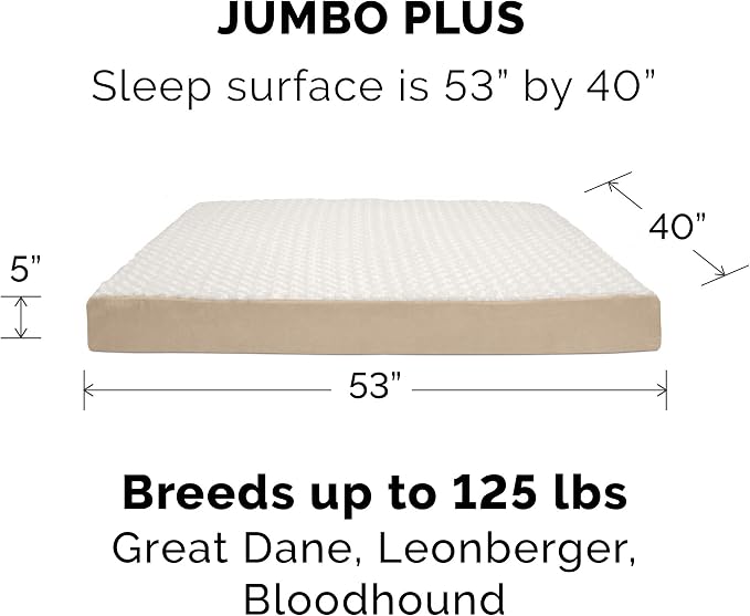 Furhaven Replacement Dog Bed Cover Ultra Plush Faux Fur & Suede Mattress - Image 3