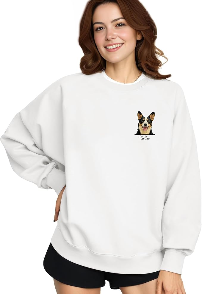 Custom Pet Portrait Hoodie and Sweatshirt - Image 2