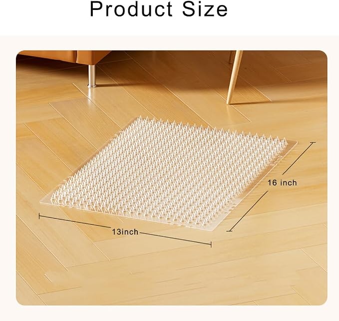 10 Packs Scat Mat for Cats, 13X16 inches Pet Deterrent Spikes, Indoor Outdoor - Image 3