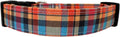 Orange Plaid Dog Collar by Collars+by+Design