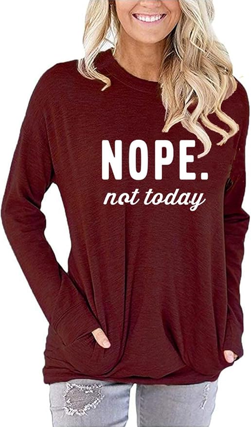Akihoo Womens Casual Long Sleeve Tunic Tops Crew Neck Shirt Blouses by Akihoo