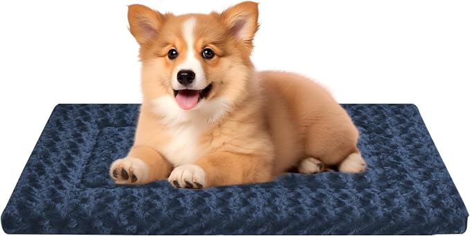 Washable Dog Bed Plush Orthopedic Outdoor Crate Mat by Unknown