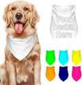 Dog Bandanas Custom Boy and Girl Dogs Scarf Add Your Design Personalized Pet by VYXONIA