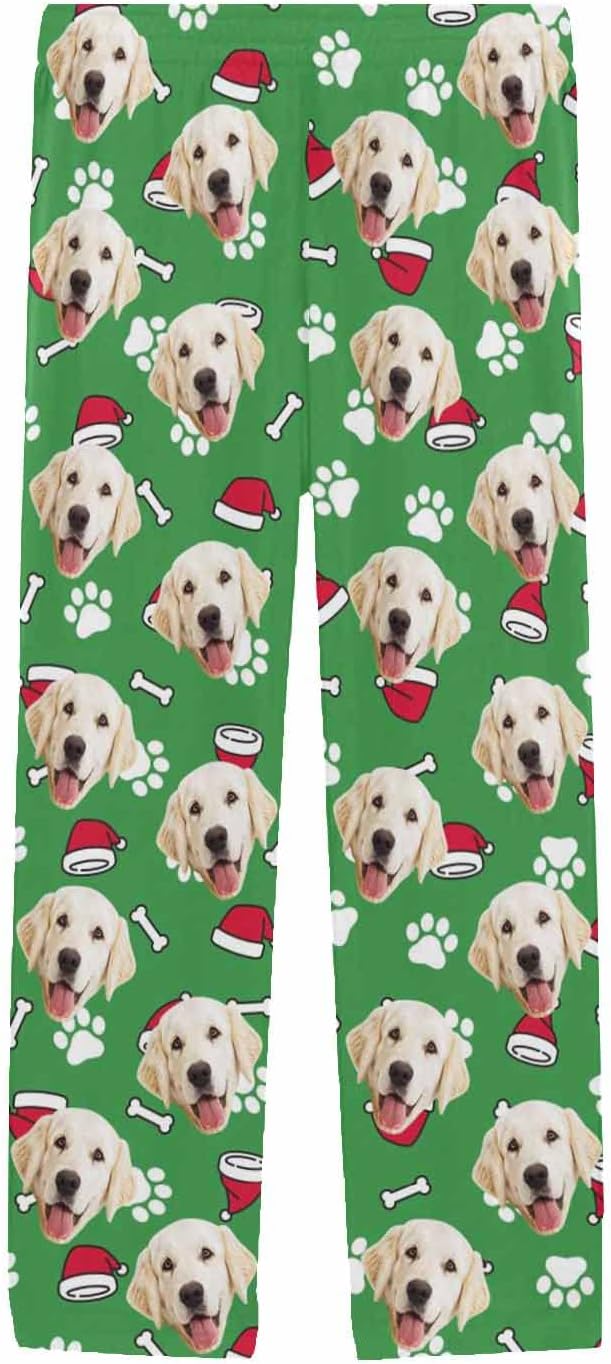 MyPupSocks Custom Pet Face Pajamas Pants Photo Pajama Bottoms - Image 3