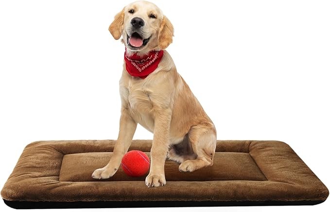 Dog Beds Crate Pad for Medium/Large Dogs Ultra Soft Dog Crate Bed Washable & by VERZEY