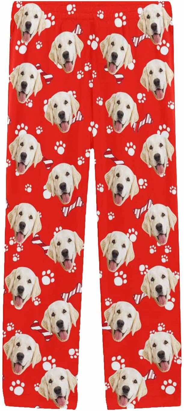 MyPupSocks Custom Pet Face Pajamas Pants Photo Pajama Bottoms - Image 3