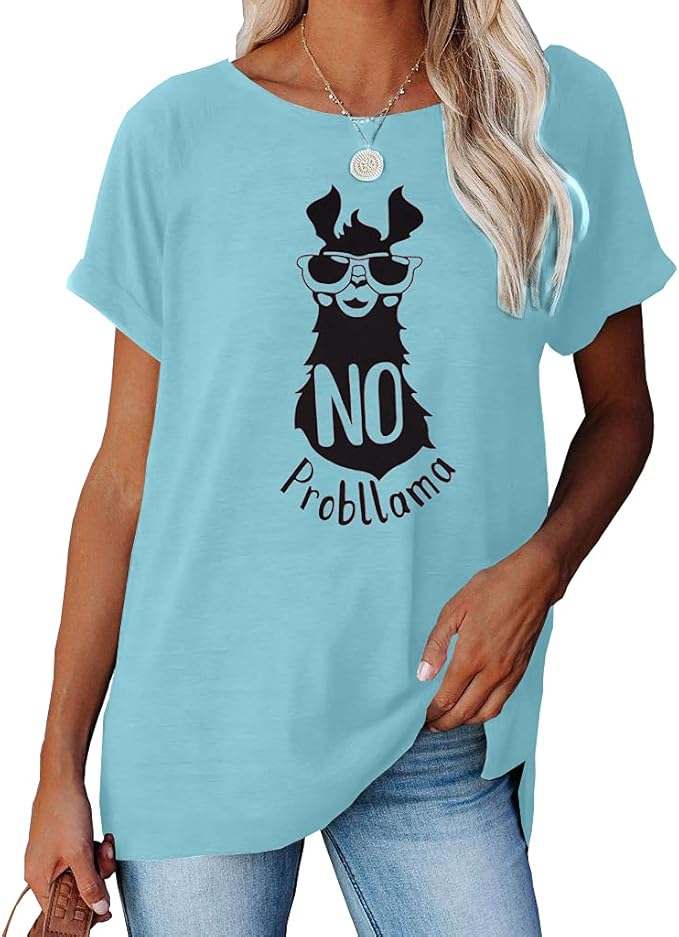 NIUBIA Women's T Shirts Summer Tops Simple Heart Graphic Shirts Sayings Short - Image 2