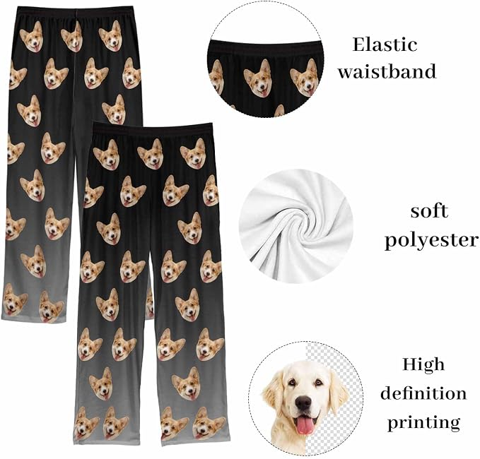 Custom Couple Pajama Pants Sock - Image 5