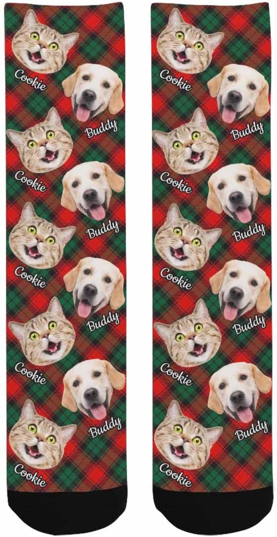 Artsadd Personalized Christmas Pajama Pants Socks - Image 7