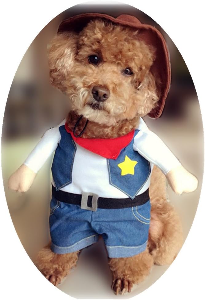 NACOCO Cowboy Dog Costume with Hat - Image 6