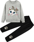 Little Girls Unicorn Outfits 2 Piece Kids Ruffle Sleeve Sweatshirt + Leggings by zarmfly