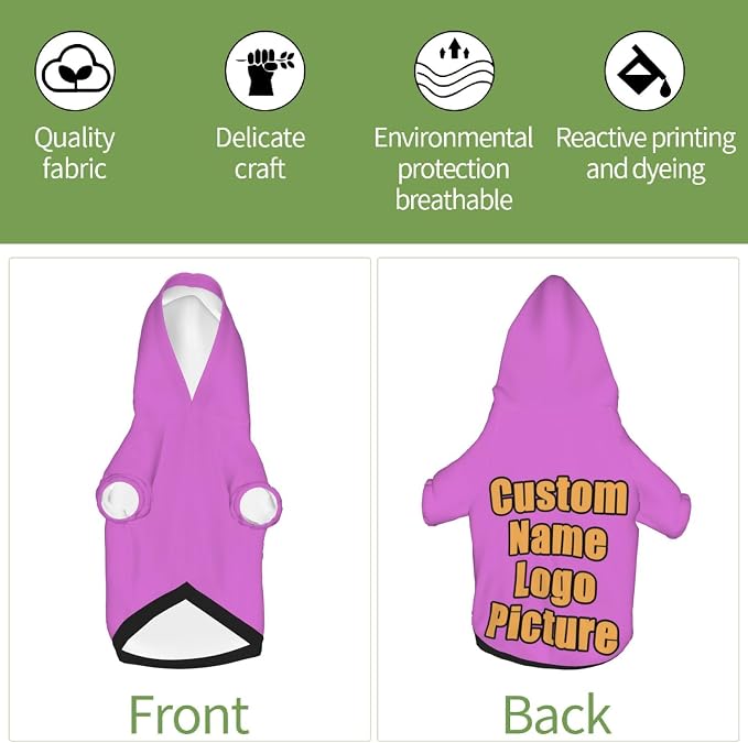 Custom Sweatshirt for Small Pet Cat Puppy Dogs Cold Weather Clothes Sweatshirt - Image 6