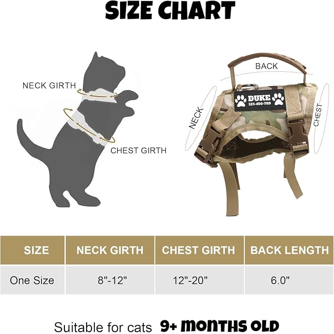 Tactical Cat Harness Escape Proof - Image 7