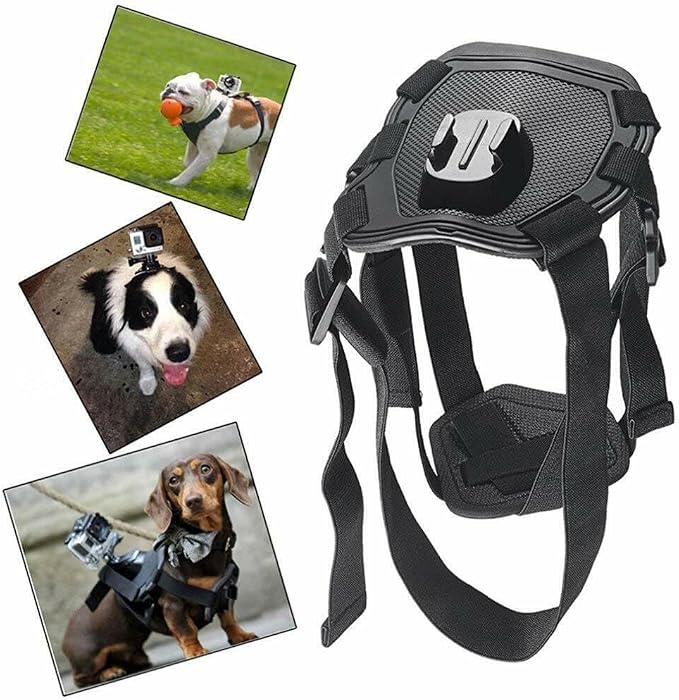 Dog Harness for Gopro, with 2 Mouting Base, Soft Adjustable for Small Medium - Image 6