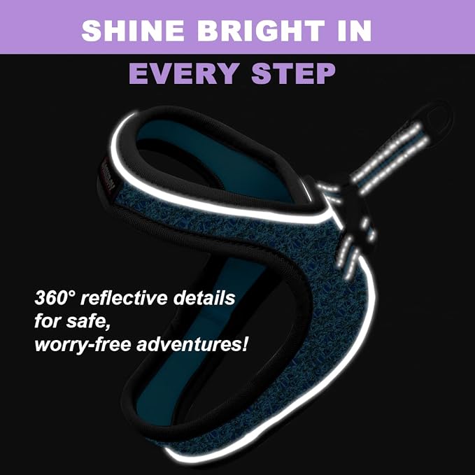 Cat Harness and Leash Set, Escape Proof Kitten Harness, Step in Adjustable Soft - Image 5