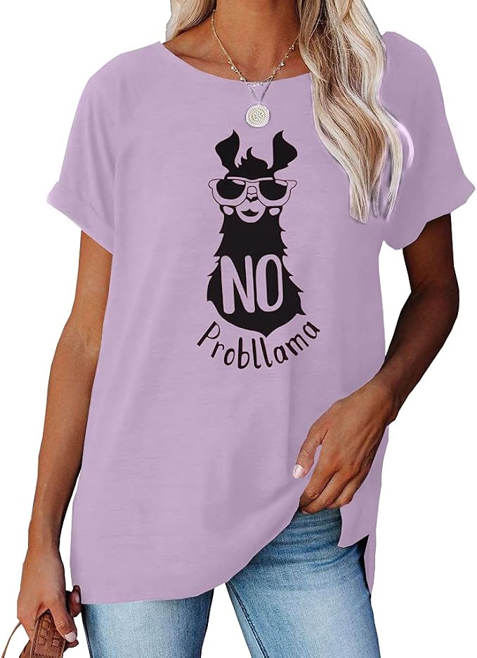 NIUBIA Women's T Shirts Summer Tops Simple Heart Graphic Shirts Sayings Short - Image 2