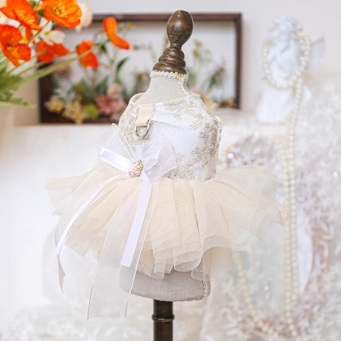 Fashion Sweet Puppy Dog Blingbling Princess Skirt Pet Dog Lace Cake Camisole - Image 2