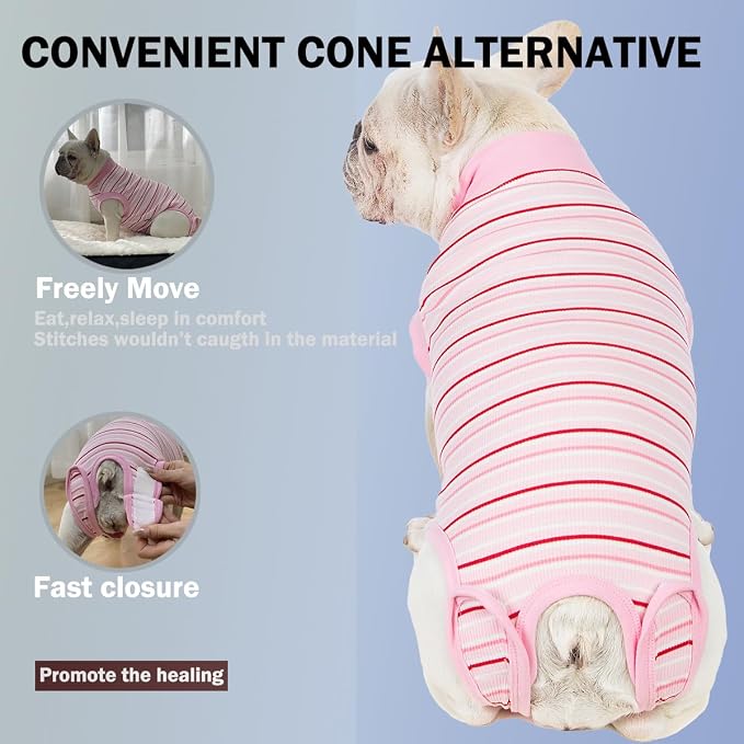 Sebdtico Recovery Suit for Dogs, Dog Surgery Suit Female Spay, Soft Dog Onesie - Image 3