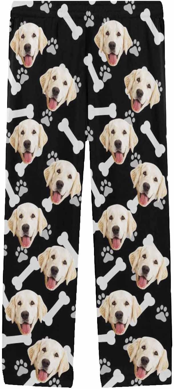 MyPupSocks Customized Face Pajamas Pants Photo Pajama Bottoms - Image 3