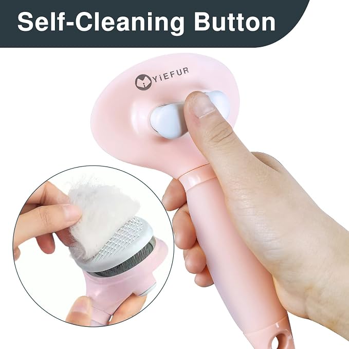 Cat Hair Brush, Soft Silicone Self Cleaning Brush - Image 2