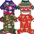 XPUDAC 4 Pieces Dog Pajamas for Small Dogs Pjs Clothes Puppy Onesies Outfits by XPUDAC