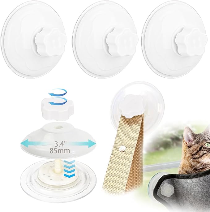 4 Pack Cat Window Perch Suction Cup, Strong Adhesive Replacement Suction Cup by Unknown
