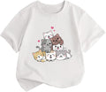 KEEVICI Cute Cartoon Cat Shirts by KEEVICI