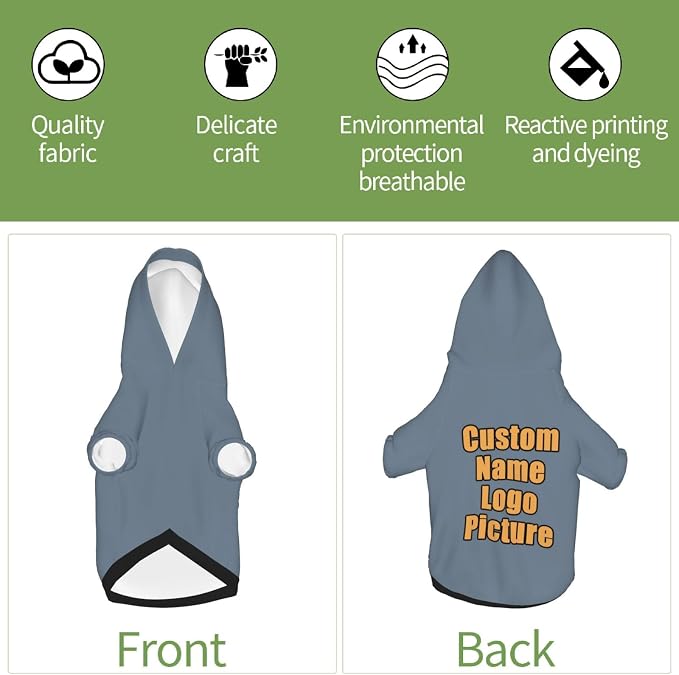 Custom Hoodie for Small Dogs Clothes Pajamas Sweater Personalized Dog Clothes - Image 6