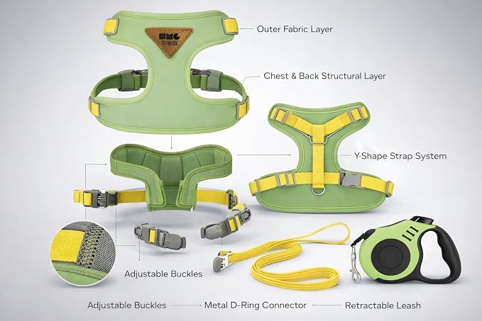 Cat Harness and Retractable Leash Set – Escape-Proof Adjustable Soft Air-Mesh - Image 2