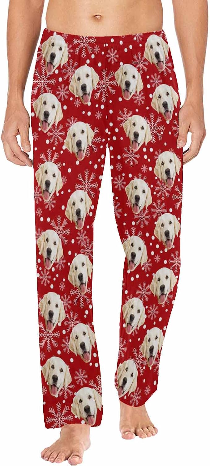 MyPupSocks Custom Pet Face Pajamas Pants Photo Pajama Bottoms by MyPupSocks